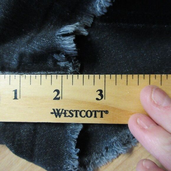 AMERICAN EAGLE Hi-Rise Shortie Womens Size 0 Black Lace Ripped Denim Jean Shorts - Picture 13 of 14